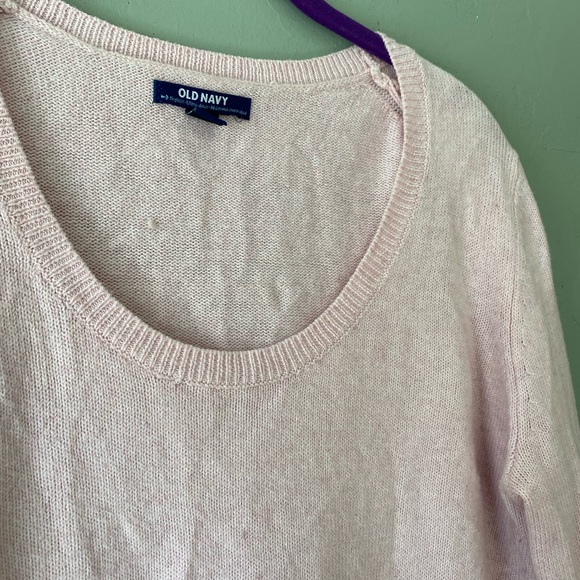 Light Pink, scoop neck sweater, Old Navy, size Large - Picture 6 of 8